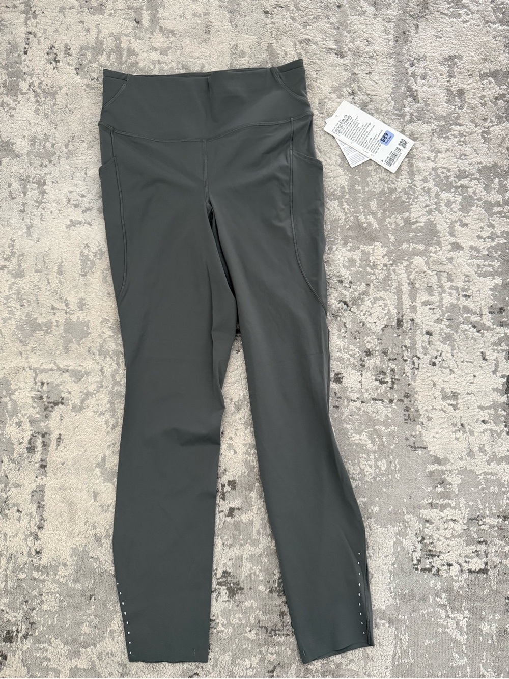 NWT lululemon fast and free tights 5 pockets size 8 grey